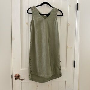 Tahari Olive Green Midi Dress